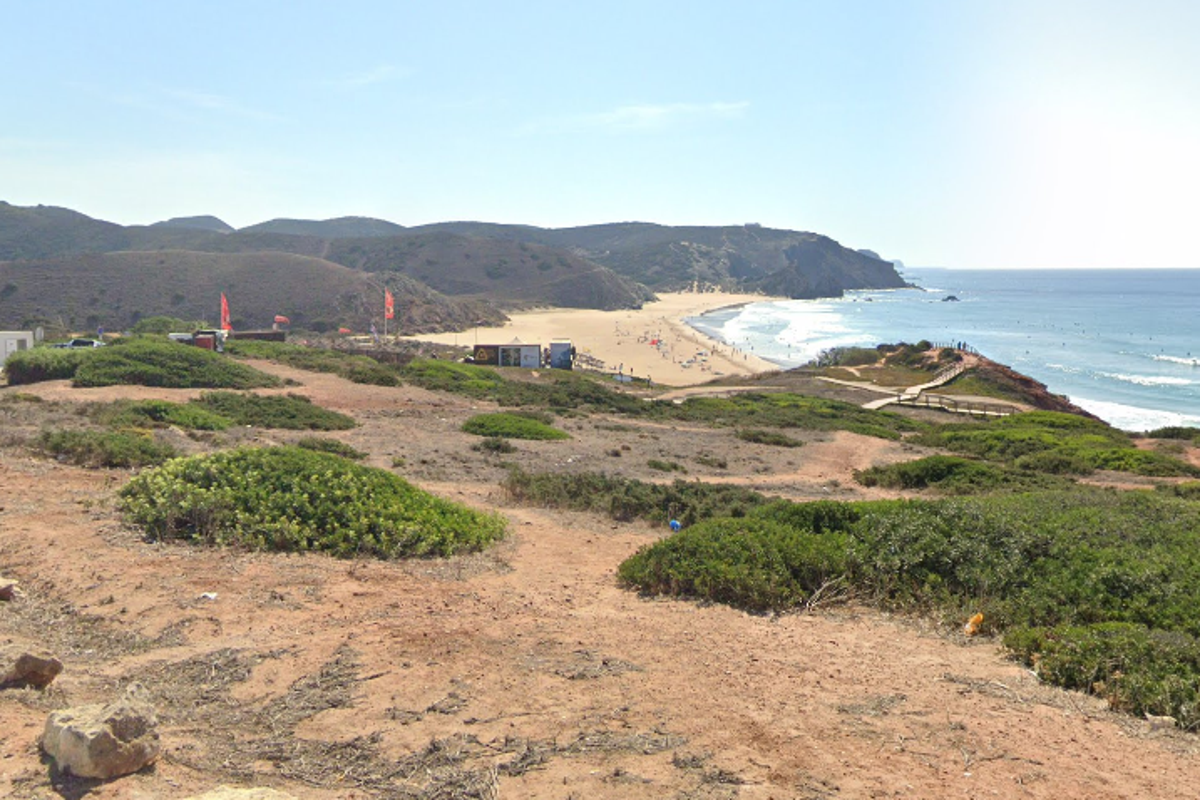 British tourist suffers ‘traumatic head injury’ after falling 32ft from cliff at popular beach in Portugal