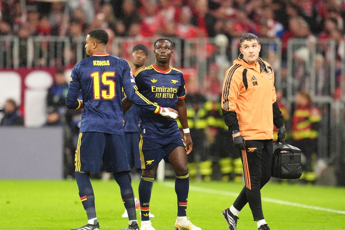 Bukayo Saka injury ‘not good’ as Arsenal face nervous wait