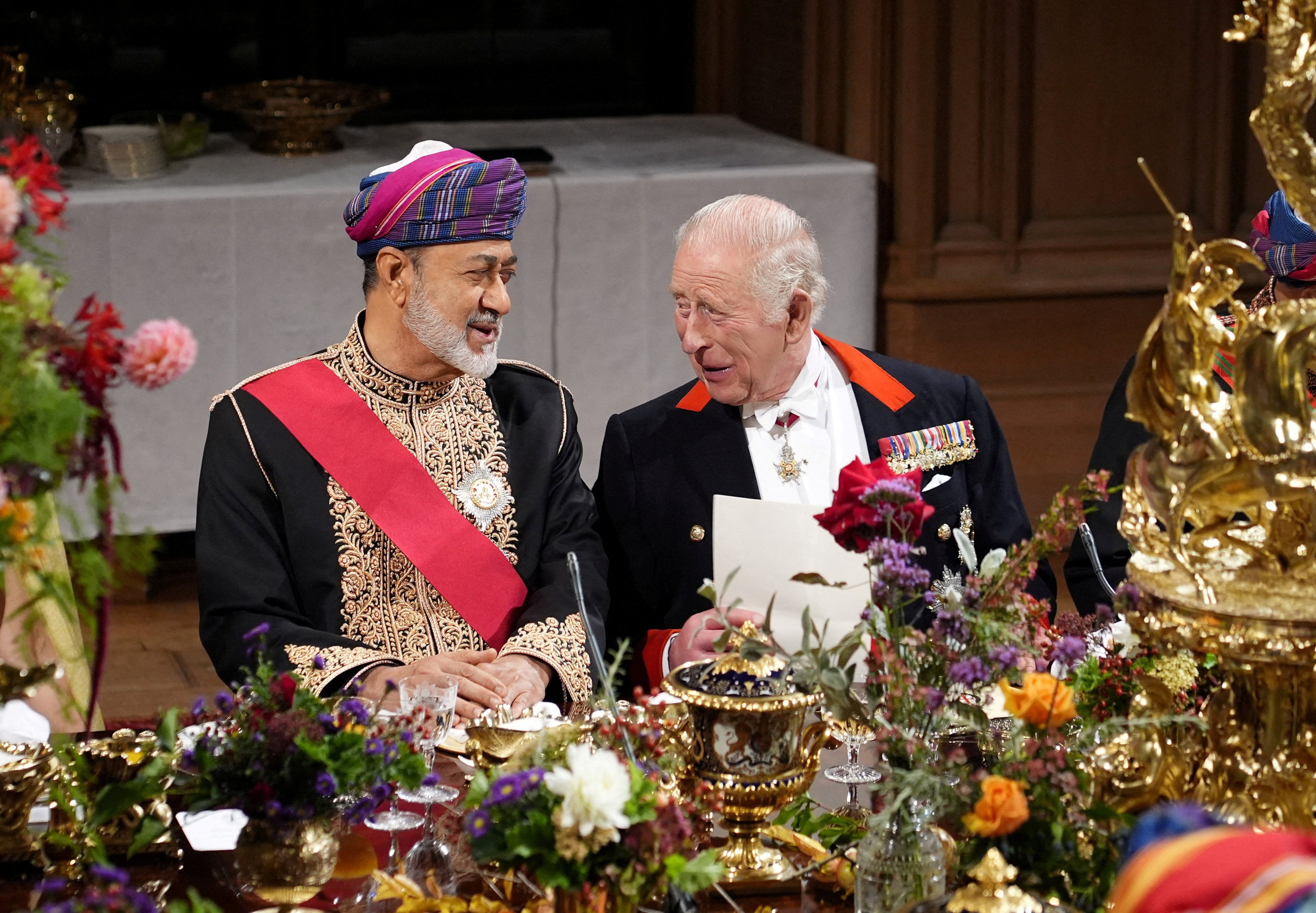 The King and Queen welcomed the Sulton of Oman for a state visit