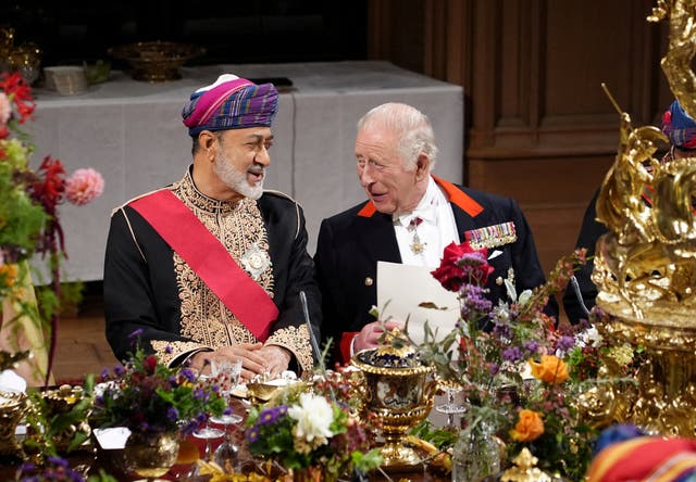 The King and Queen welcomed the Sulton of Oman for a state visit