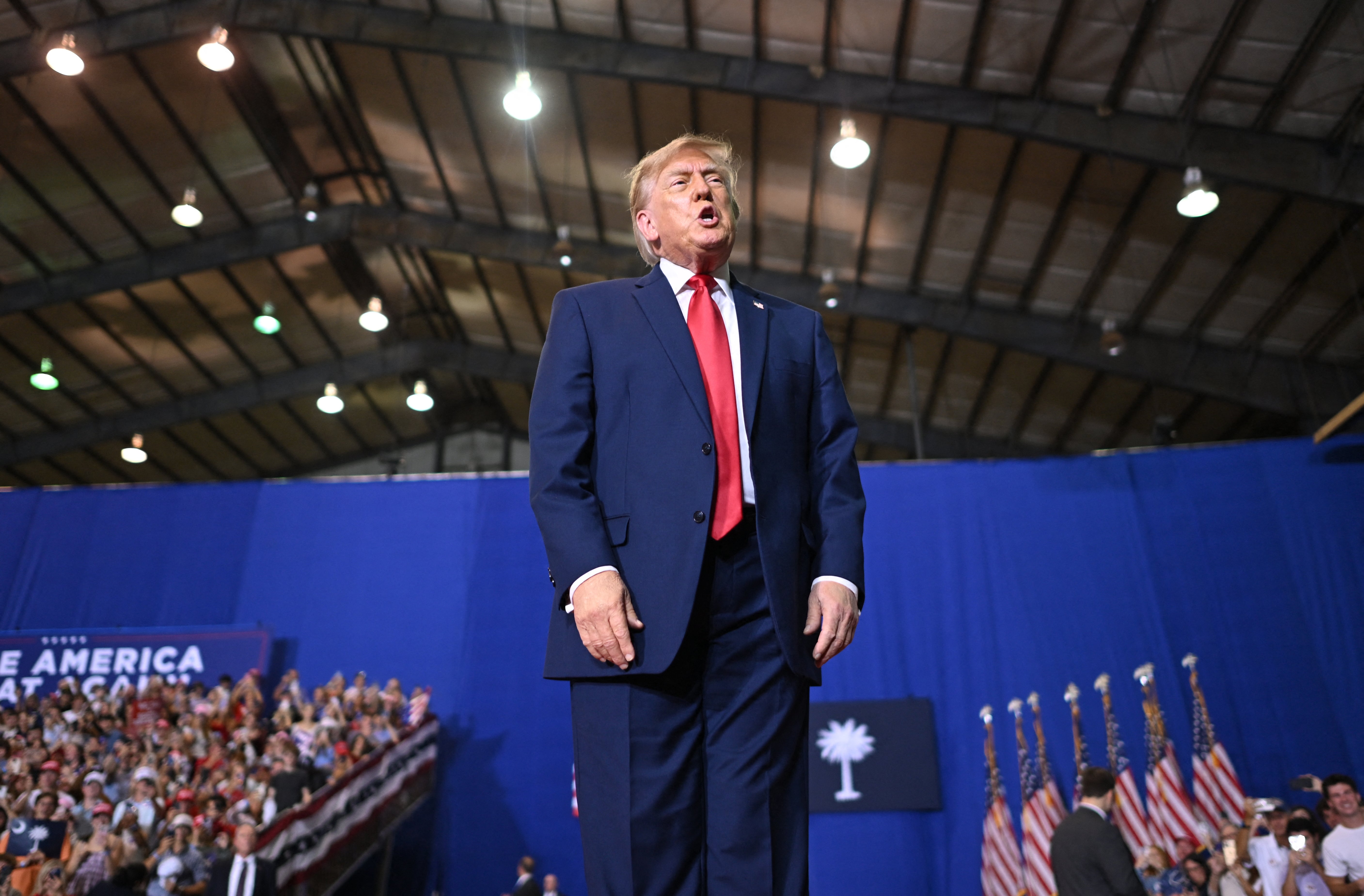 President Trump complained about not winning a Nobel Peace Prize when he was meant to be drumming up support for a Republican senator