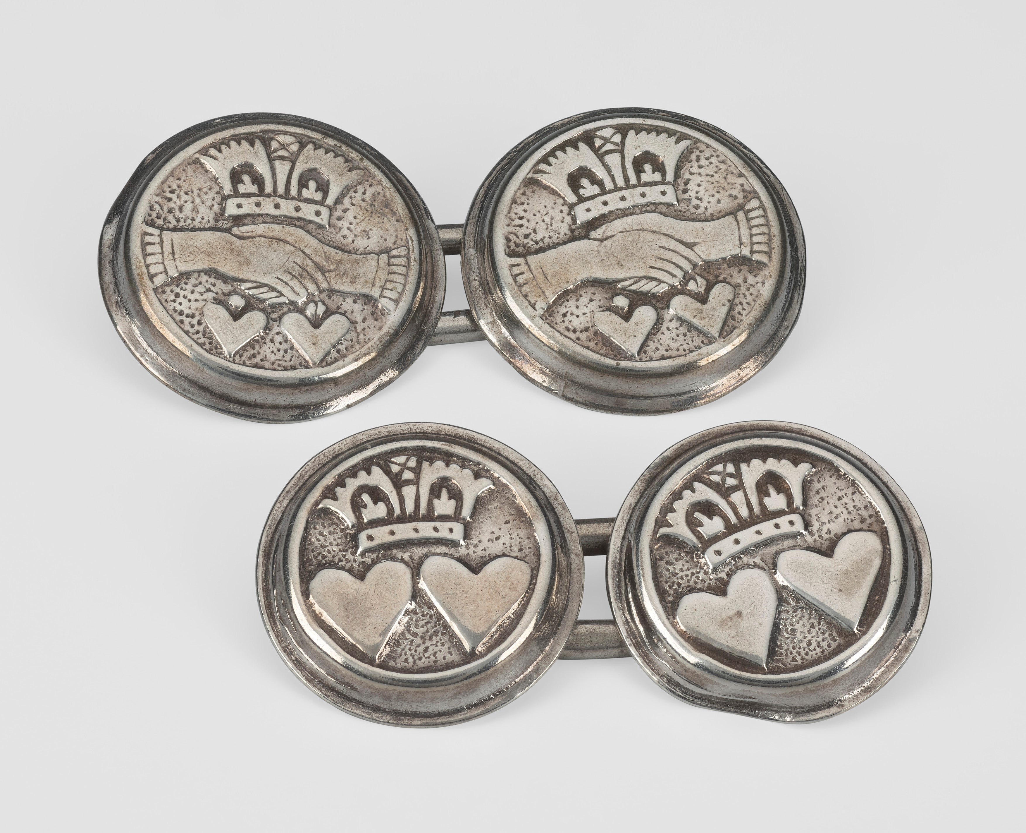 Cufflinks, dating from around 1640, said to have been worn by Charles I on the scaffold