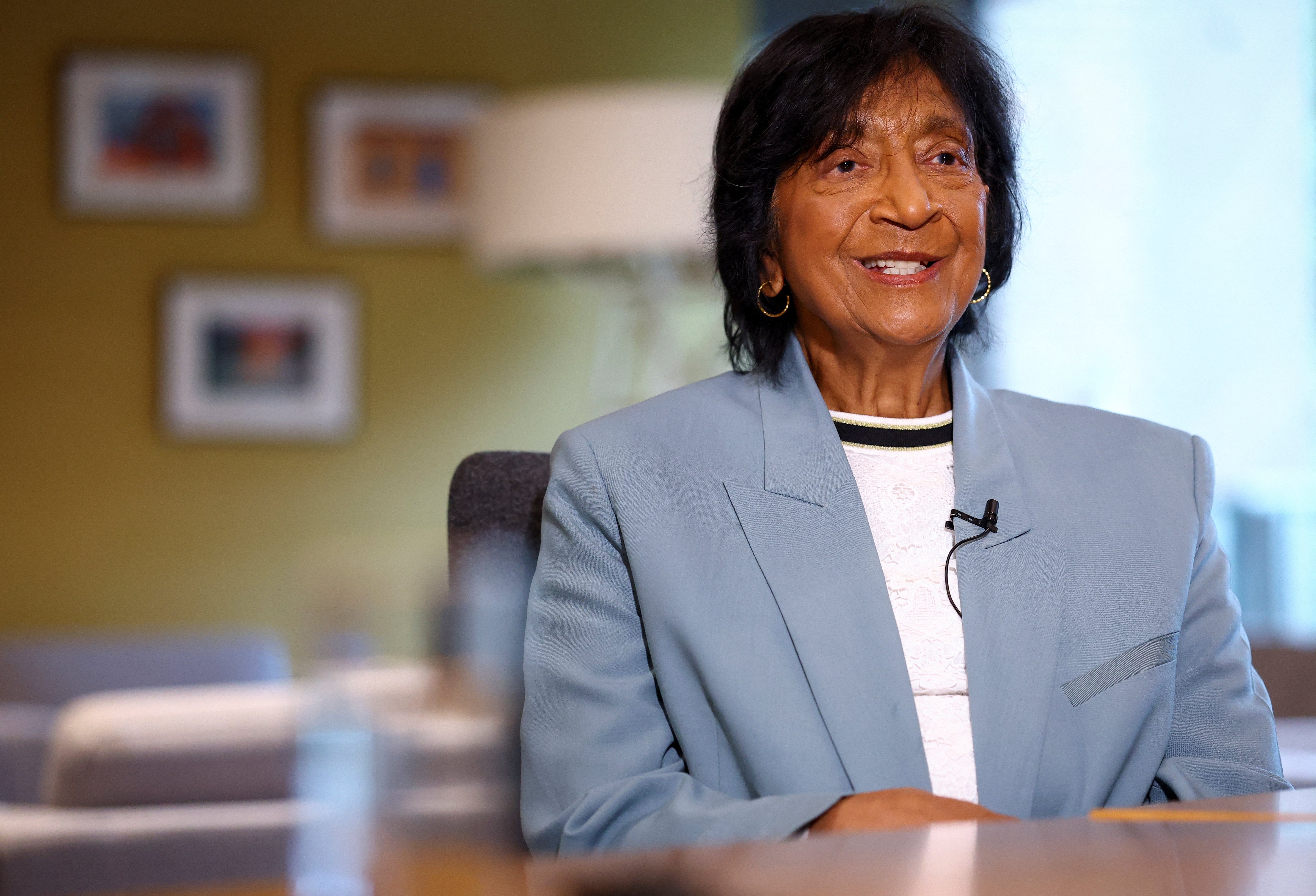 Trump criticized Nobel Peace Prize winner Navi Pillay (pictured) during his speech, claiming that she hates Israel with a 'passion'