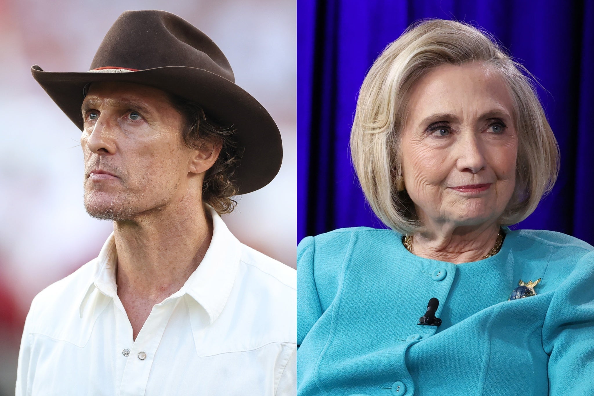 Matthew McConaughey has been chastised by Hillary Clinton
