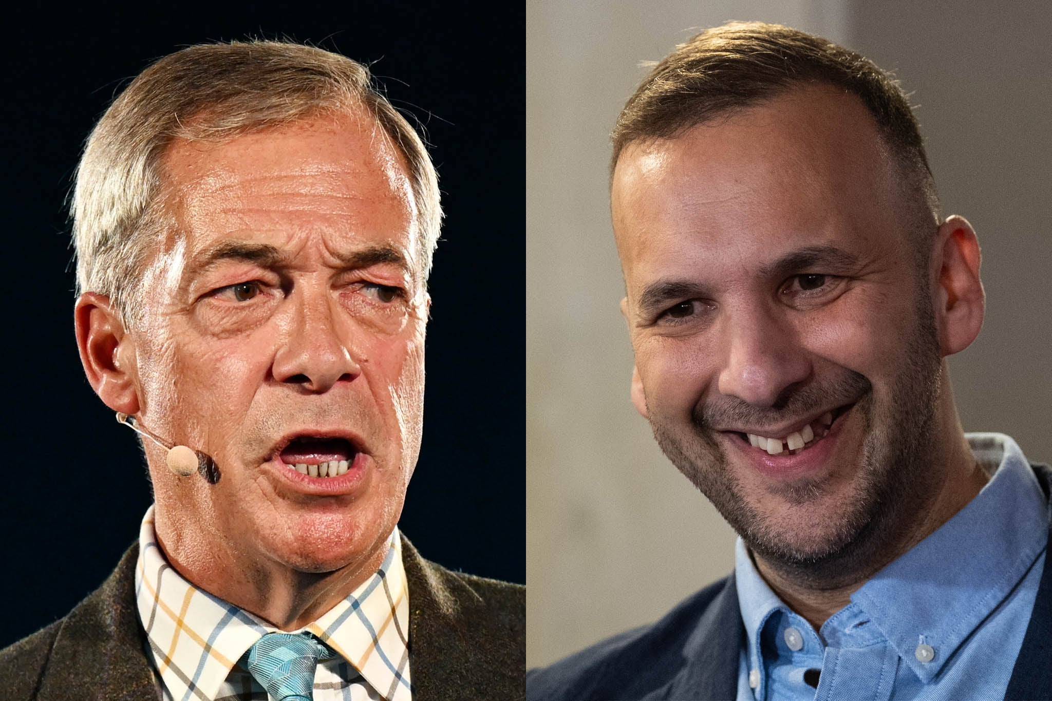 Nigel Farage would lose in a direct head-to-head with every other political leader except Zack Polanski, a new poll has found