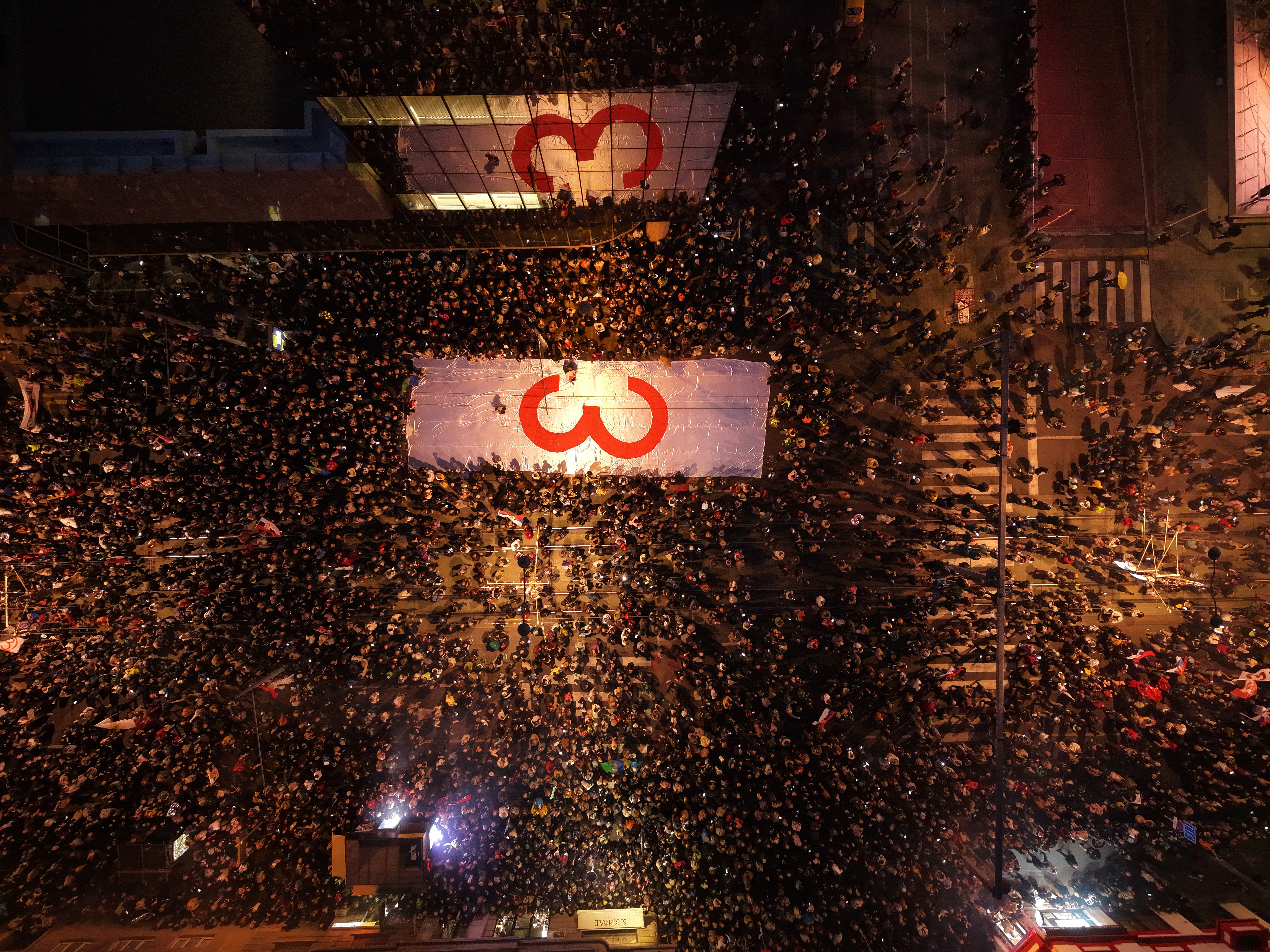 Huge crowds gather at final pre-election rally of Serbia's students ...