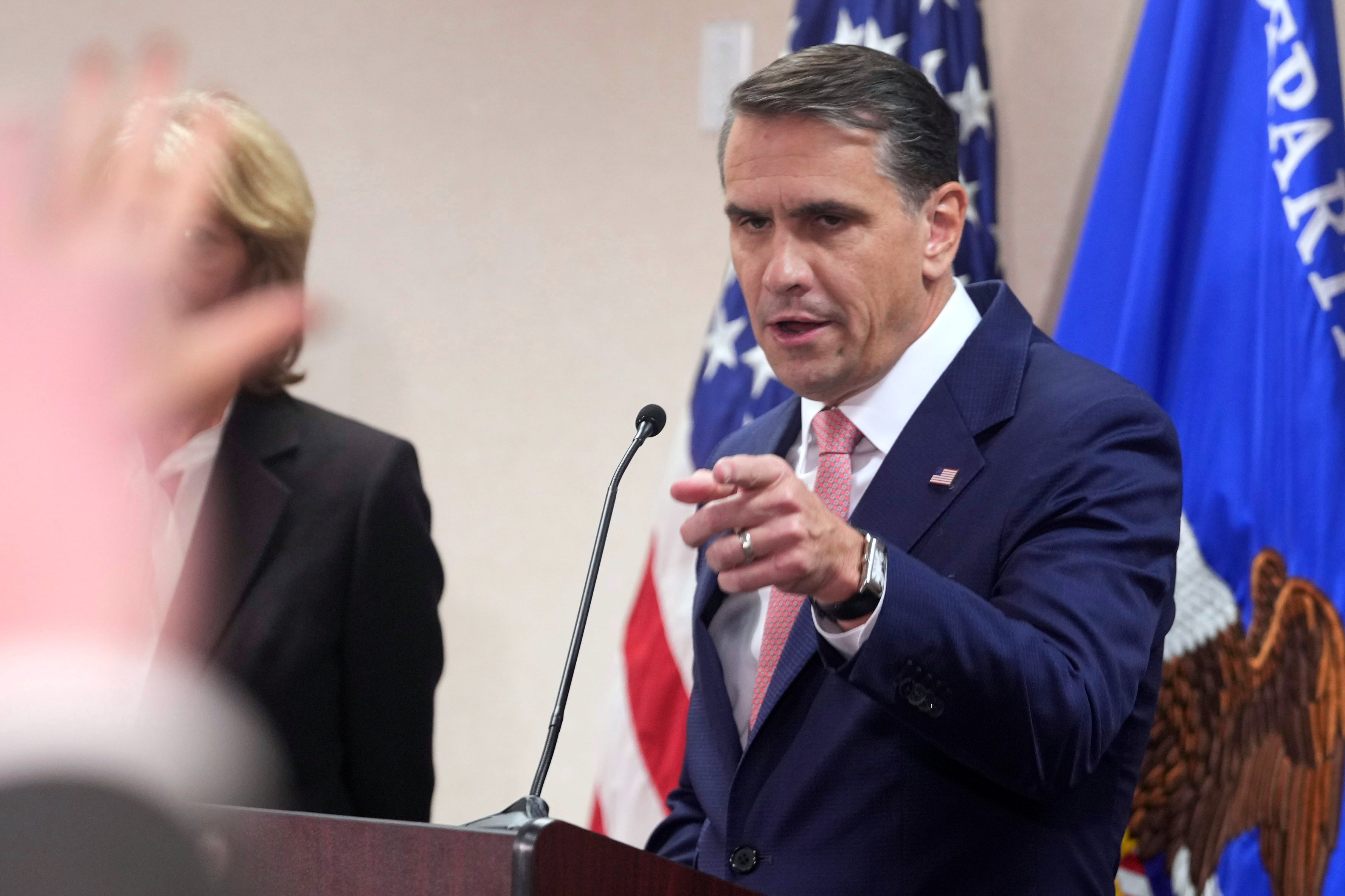 Attorney General Todd Blanche hasn’t ruled out Justice Department intervention in states’ election certification process while the Trump administration targets alleged fraud while voting is already underway