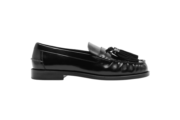 M&S leather chunky tassel loafer