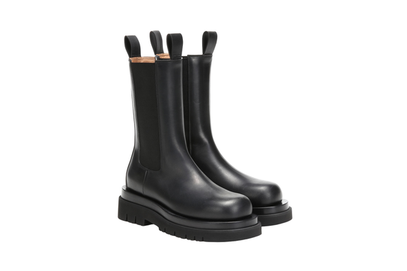 Bottega Veneta lug leather ankle boots
