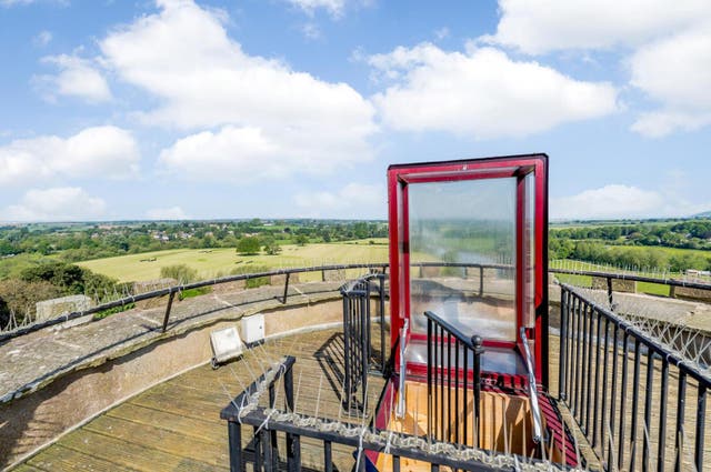 The view outside the Grade II-listed Gazebo Tower
