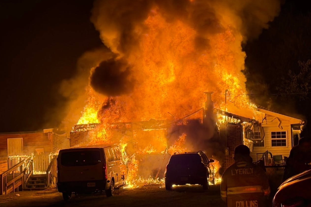 A man who saved 14 people from this burning home in Georgia came upon the house after making a wrong turn