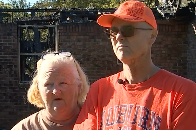 Larita and James Burke said that the incident may have ended very differently if the man had not seen the burning house