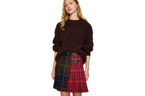Barbour Gillian tartan mini skirt