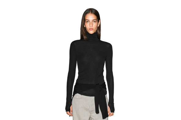 COS merino wool high-neck top