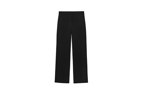 Zara mid-waist straight-leg trousers