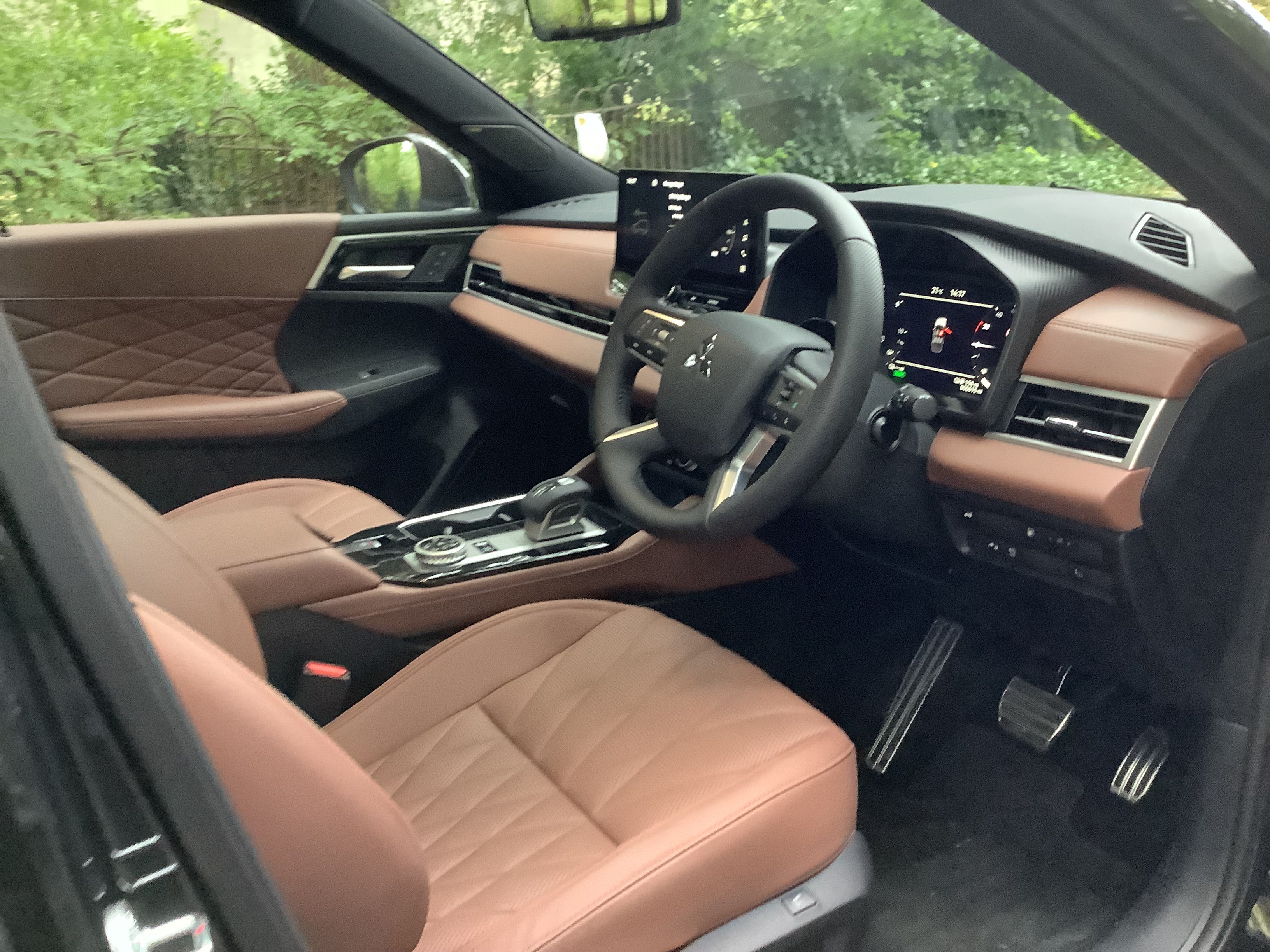 Tan and relaxing: sumptuous leather seats and a solidly built interior add to the considerable ‘showroom appeal’ of the Outlander