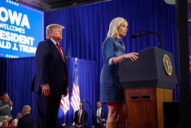 Ashley Hinson, the Republican nominee for U.S. Senate in Iowa, softened her stance on Vice President JD Vance after calling him out for defending Vivek Ramaswamy’s controversial advertisement