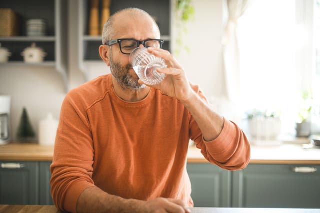 Gargling salt water can help soothe a sore throat and loosen mucus