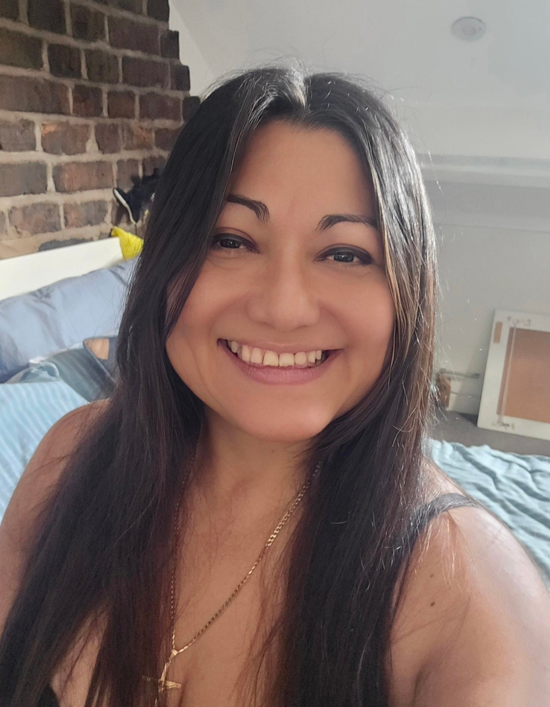 Alejandra Reyes Salinas, 52, lives in a house share