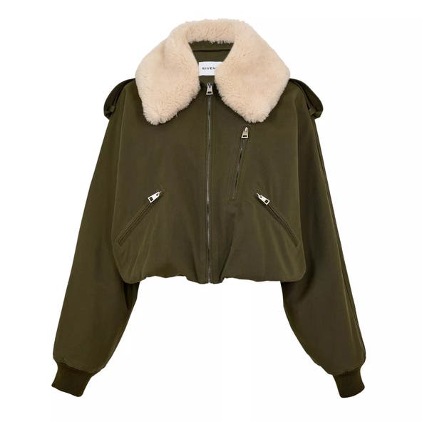 GIVENCHY
Women's GIV Shearling Bomber Jacket
