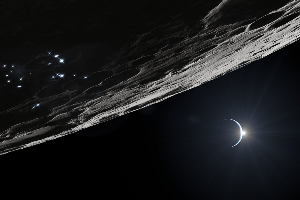 Lunar surface meteor strikes on minds of Nasa bosses in developing Moon base