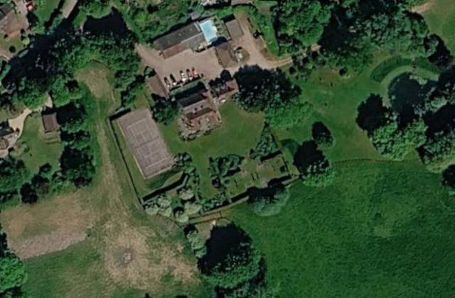 An aerial view of Manor Farm