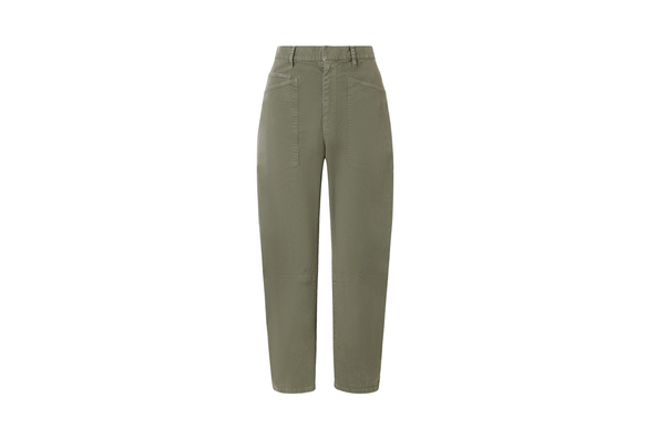 Nili Lotan shon cotton-blend twill barrel-leg pants