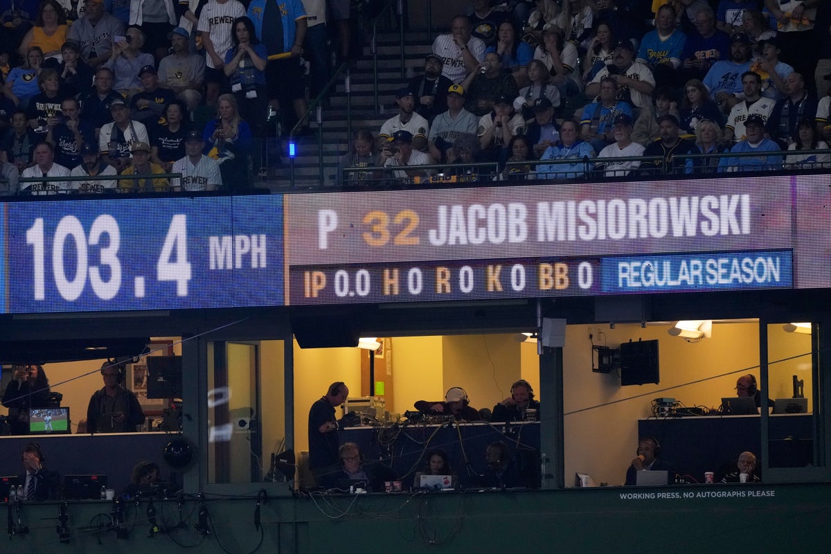 Jacob Misiorowski sets World Series pitch-velocity record with 103.5 mph first pitch