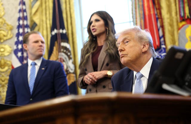 Noem was moved to the State Department after being fired as the secretary of the Department of Homeland Security in March, following intense scrutiny of her leadership as she and Trump carried out a massive immigration crackdown