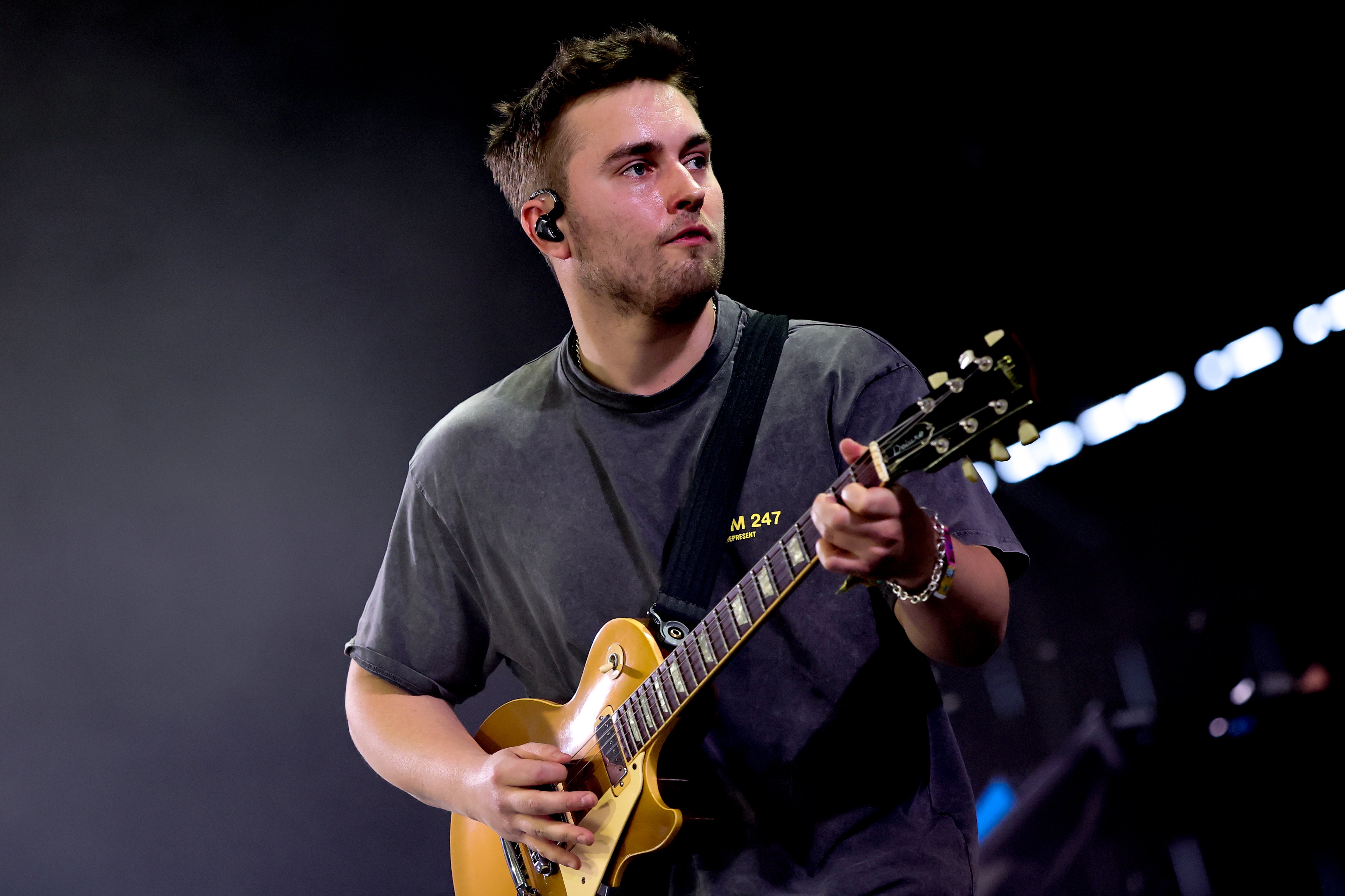 Sam Fender performing at Coachella