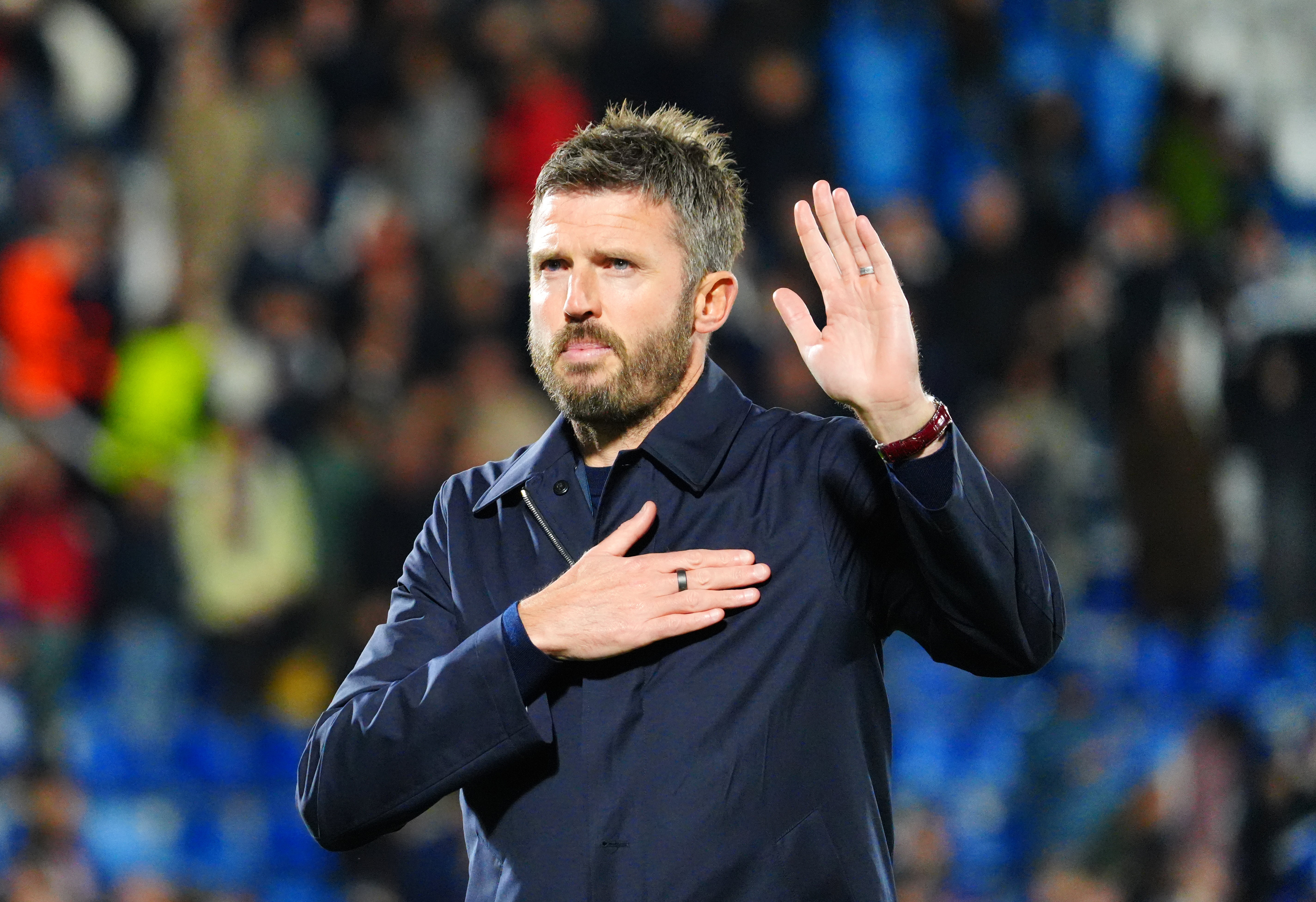 Manchester United manager Michael Carrick apologised to travelling fans at Como (Luca Rossini/PA)