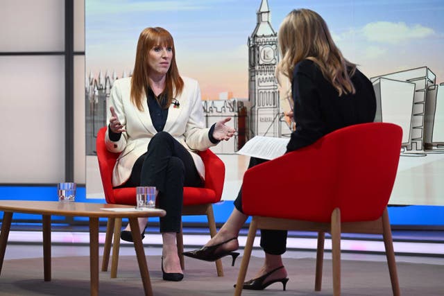Angela Rayner told Laura Kuenssberg: ‘I want to see the best deal for the people of my constituency and for Britain’