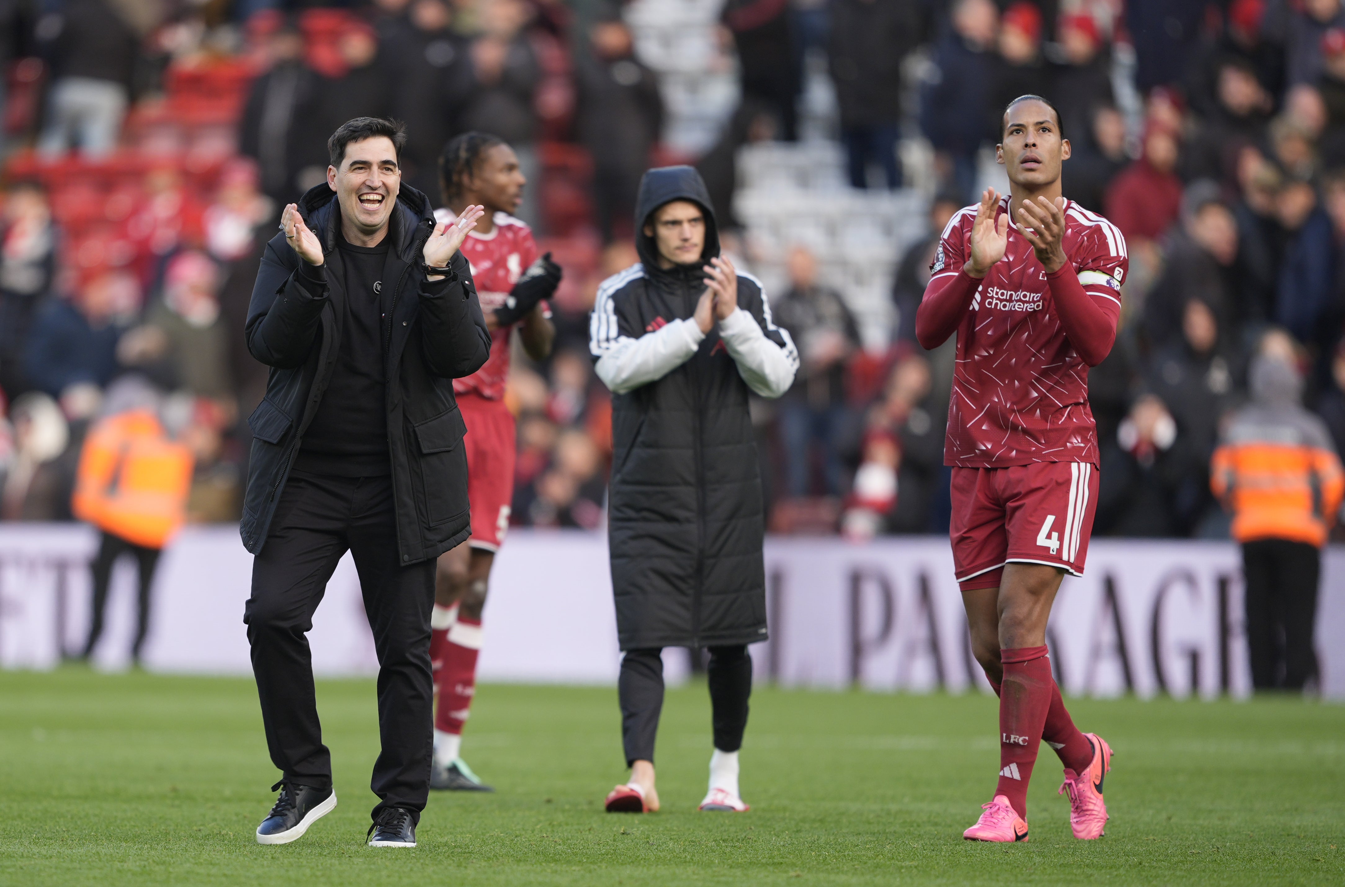 Andoni Iraola’s side secured their first home win in the Premier League this season (Peter Byrne/PA)