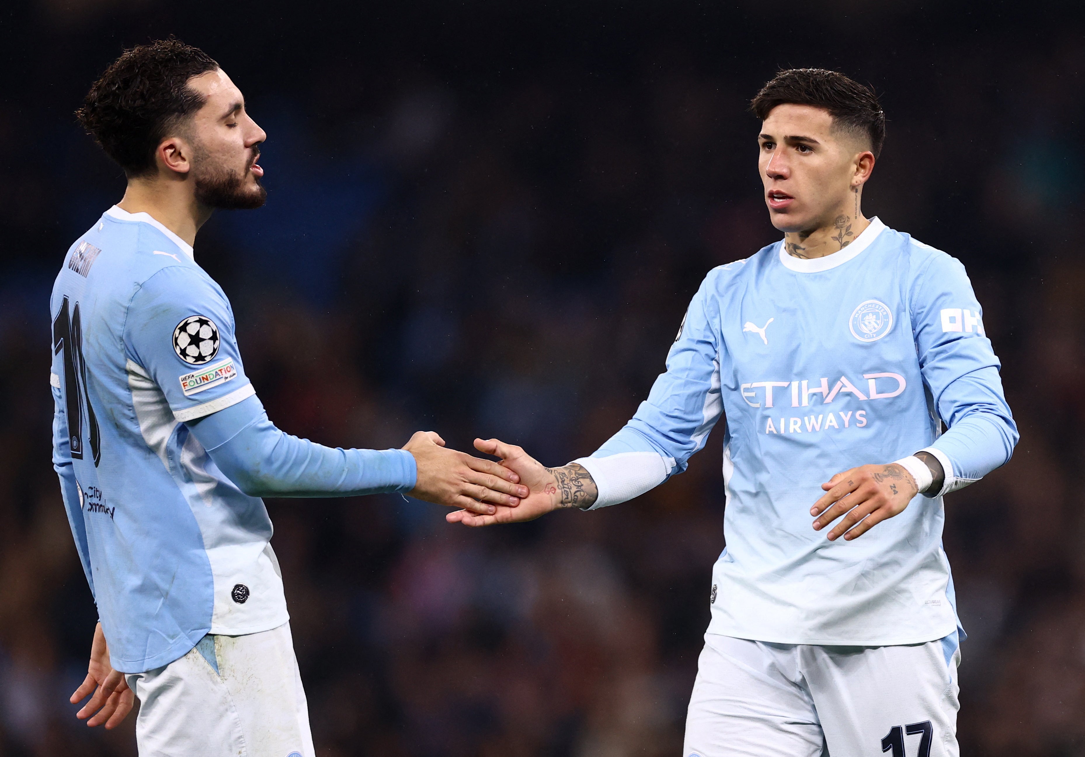 There are questions over both Enzo Fernandez and Rayan Cherki