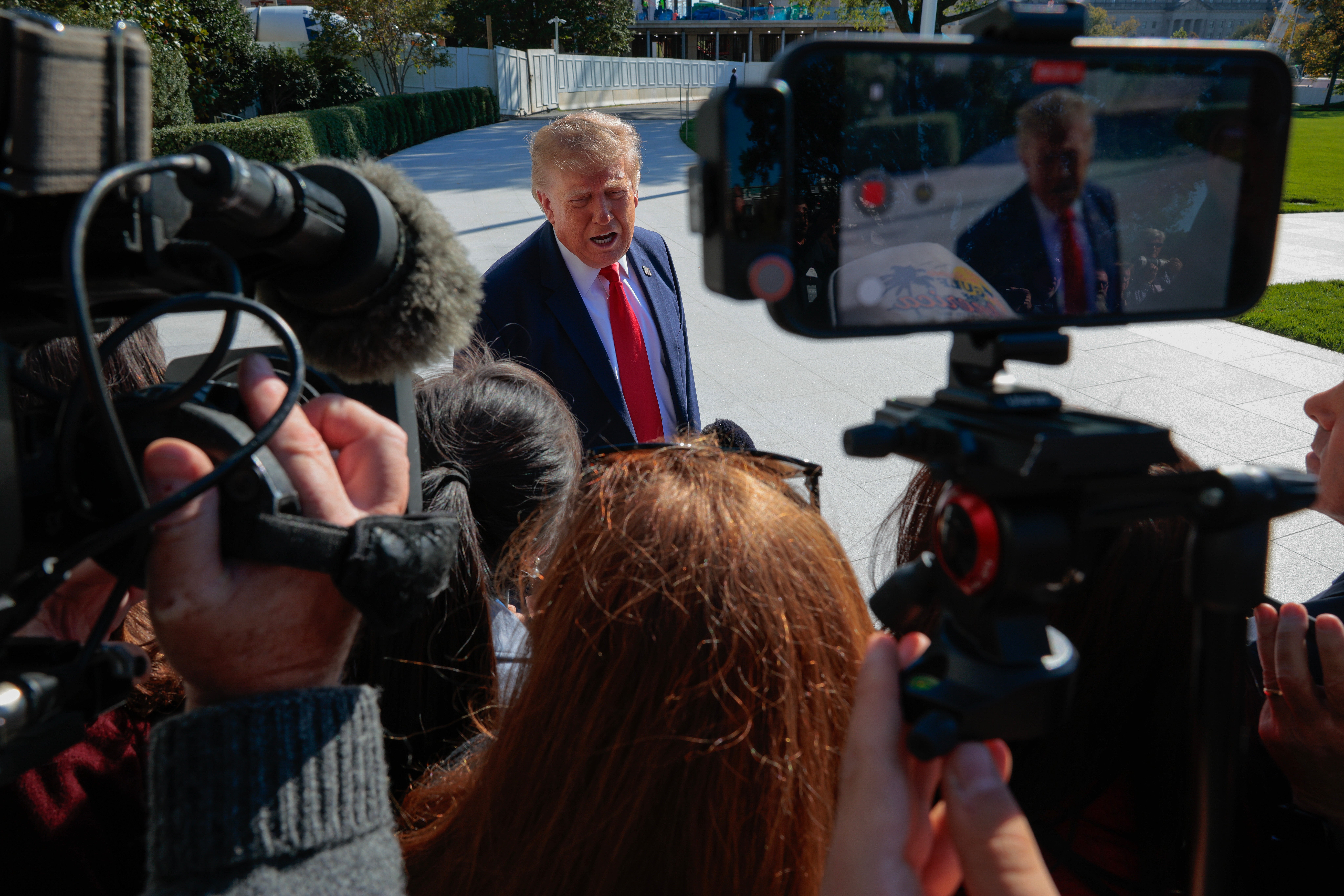 Six citizens sue Trump and three of his aides over White House media ban