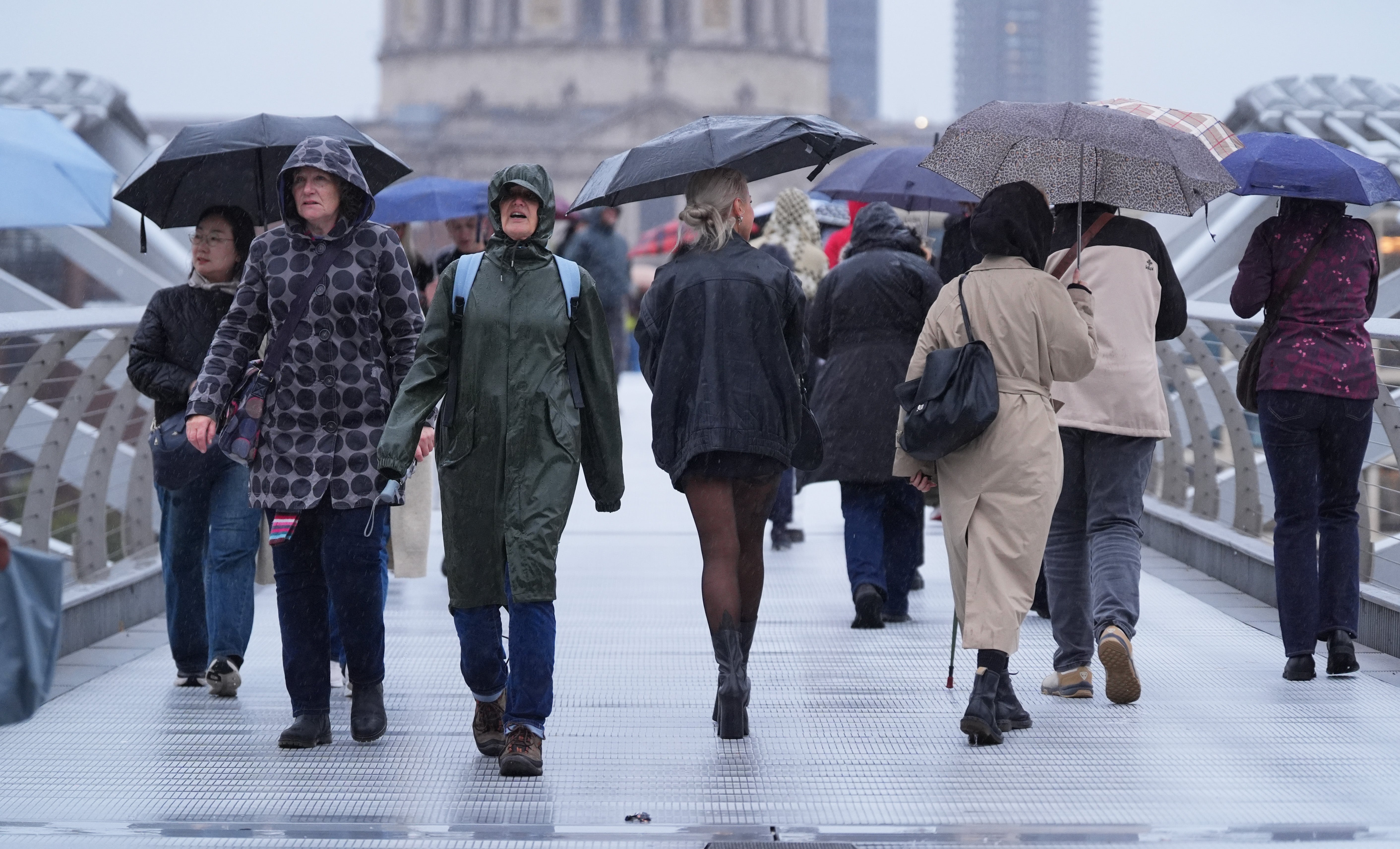 The weather conditions over the weekend will have affected ATM withdrawals, Link said (Yui Mok/PA)