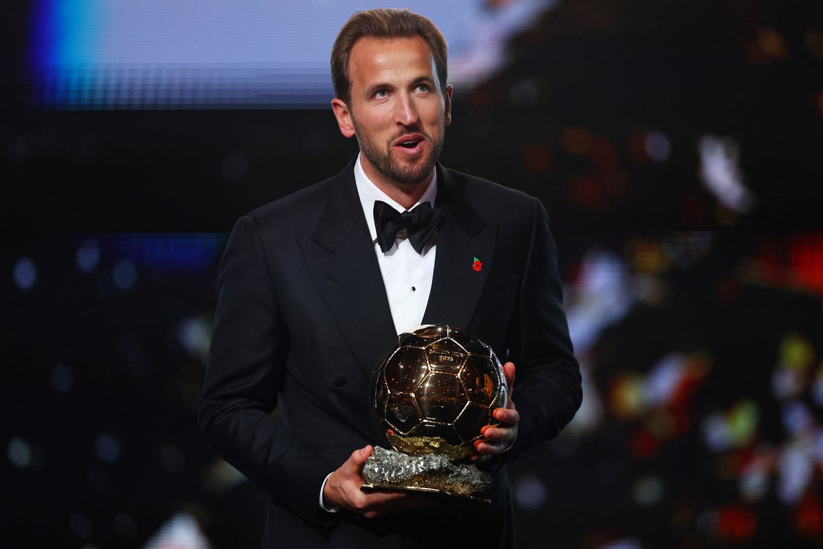 Harry Kane’s emotional acceptance speech in full after winning Ballon d’Or