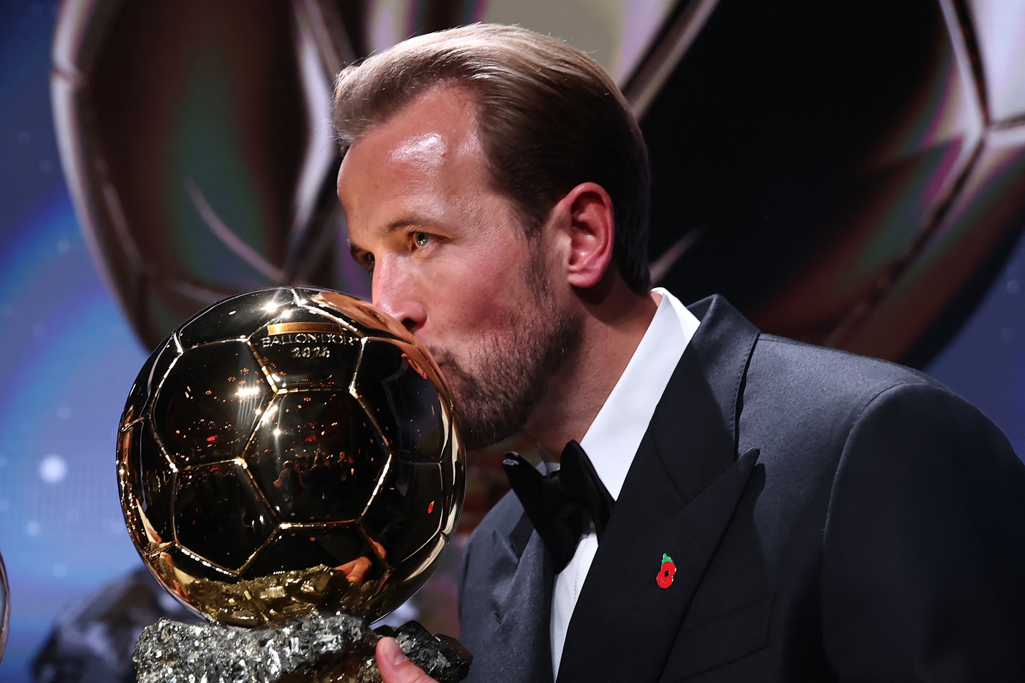 Harry Kane won the 2026 Ballon d'Or in London