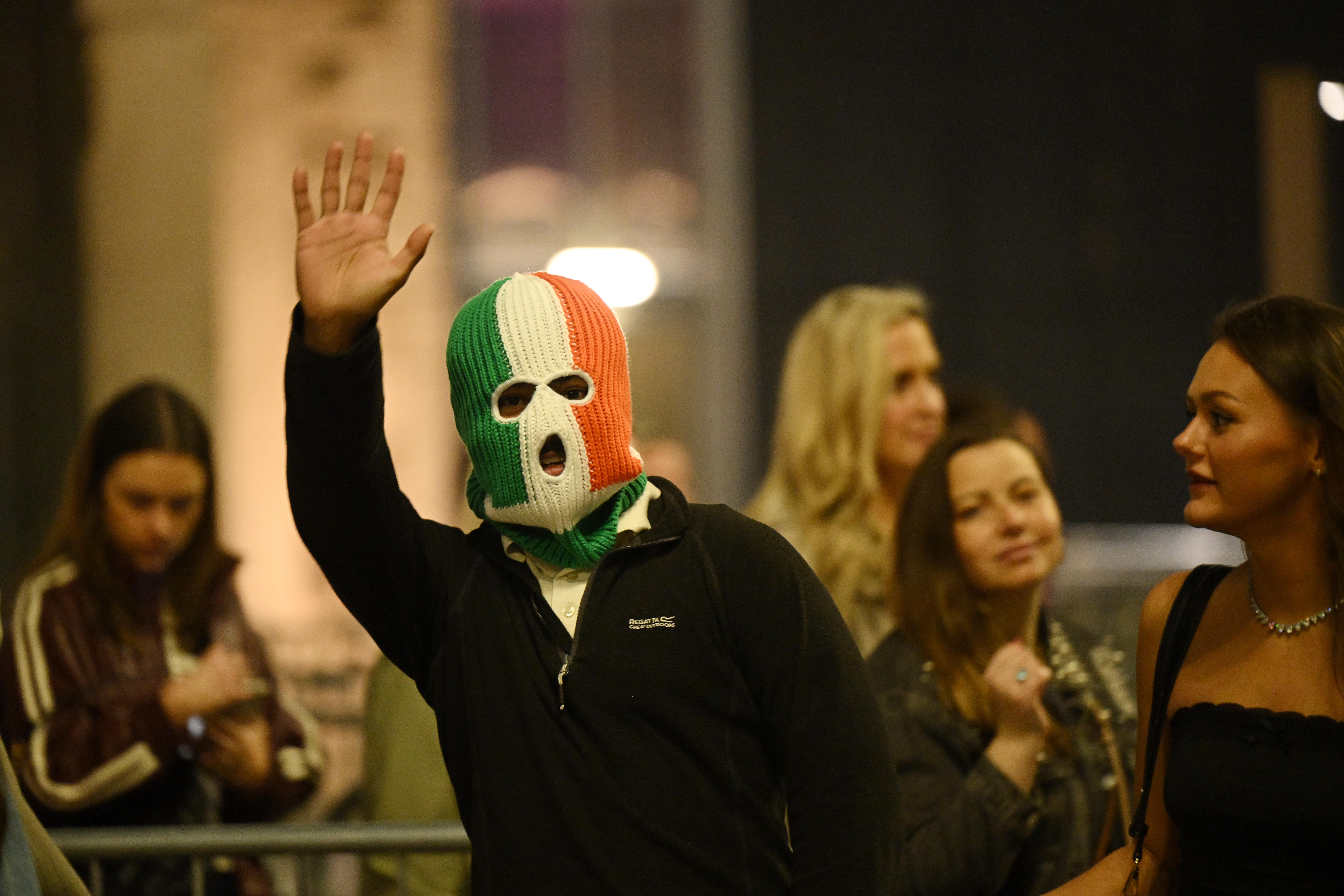 Macklemore fans make their way in to the the 'Free Palestine' Tour