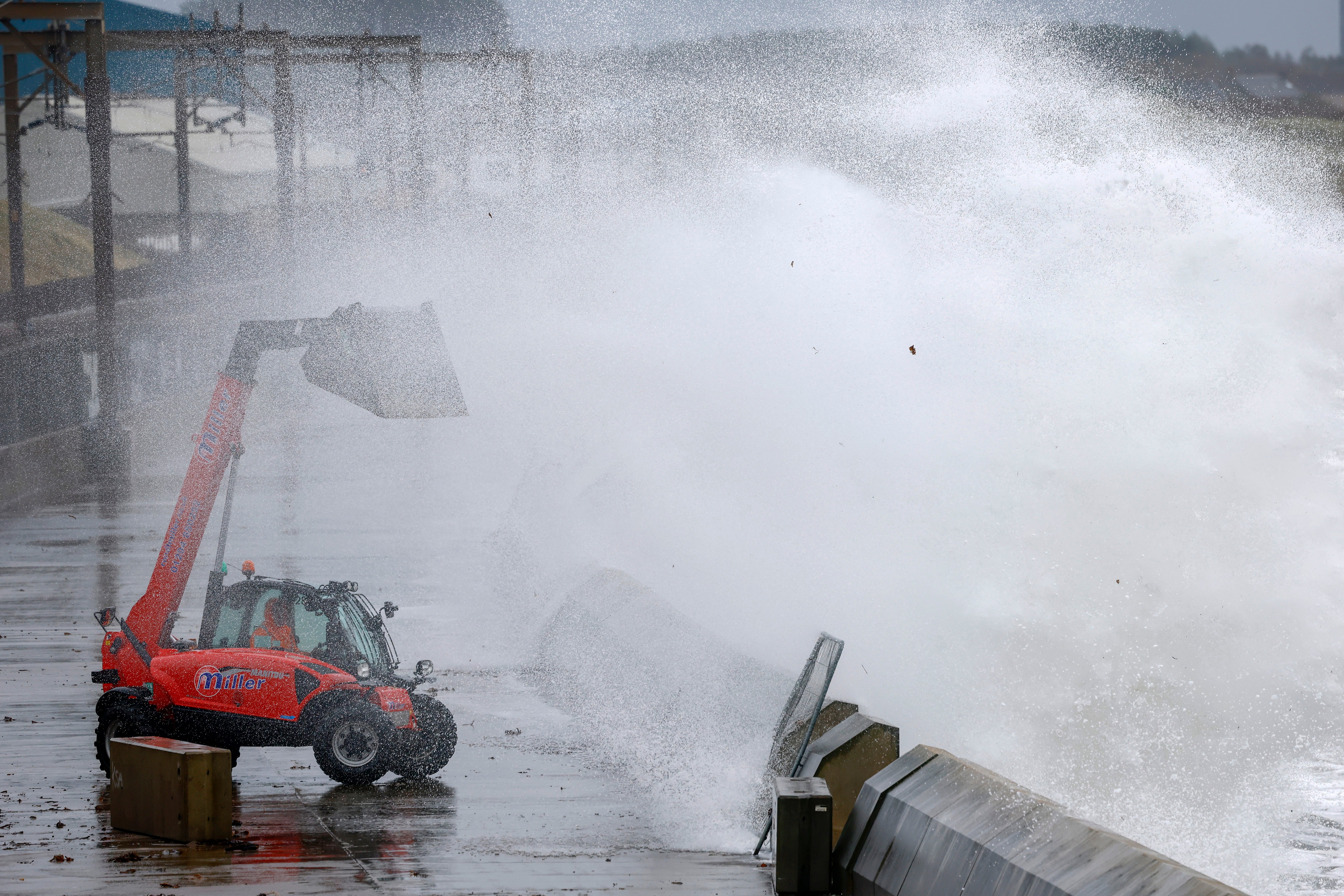 Two storms battered the UK over the weekend