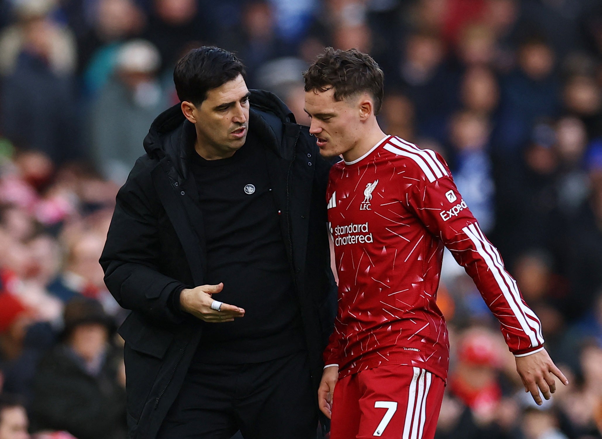 Florian Wirtz is still waiting for his first goal against a Premier League club this season