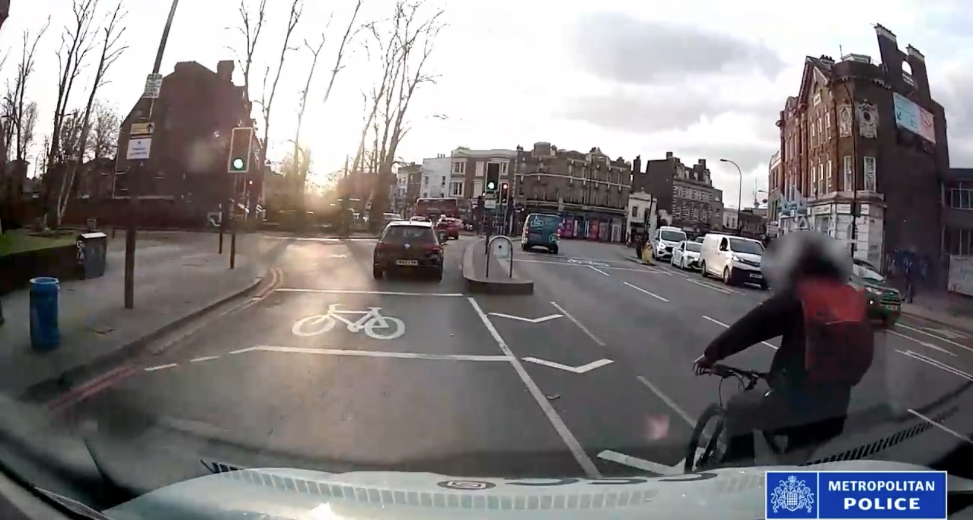 Road rage van driver deliberately mowed down cyclist while delivering blood