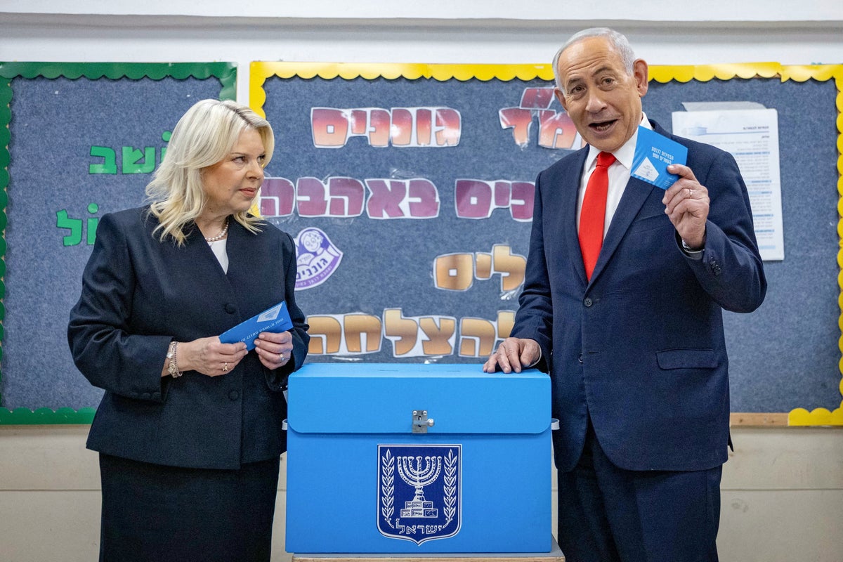 Netanyahu’s fate in balance after historic Israeli election with no bloc on course for majority