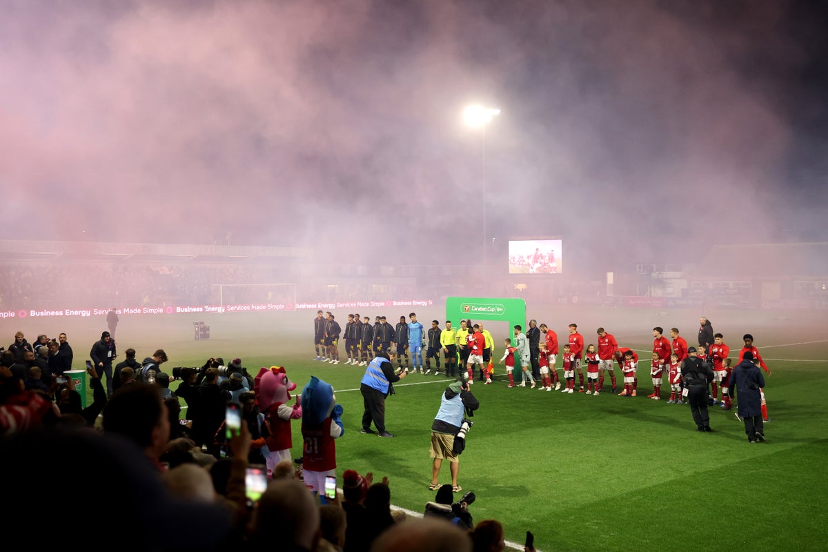 Fleetwood v Arsenal LIVE: Carabao Cup latest score as League Two minnows plot upset