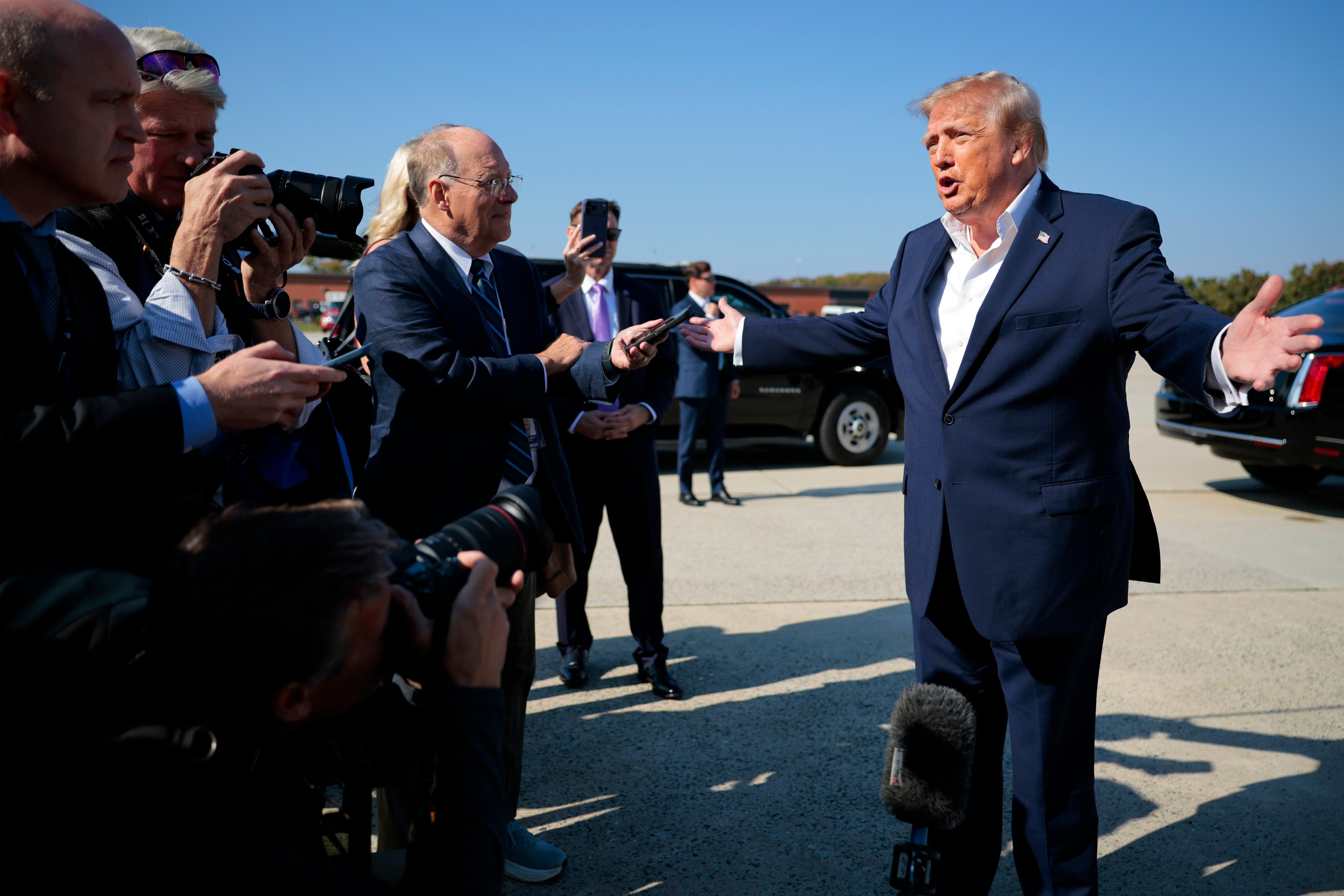 President Donald Trump has said he will only accept the results of the upcoming midterms ‘if they’re honest elections’