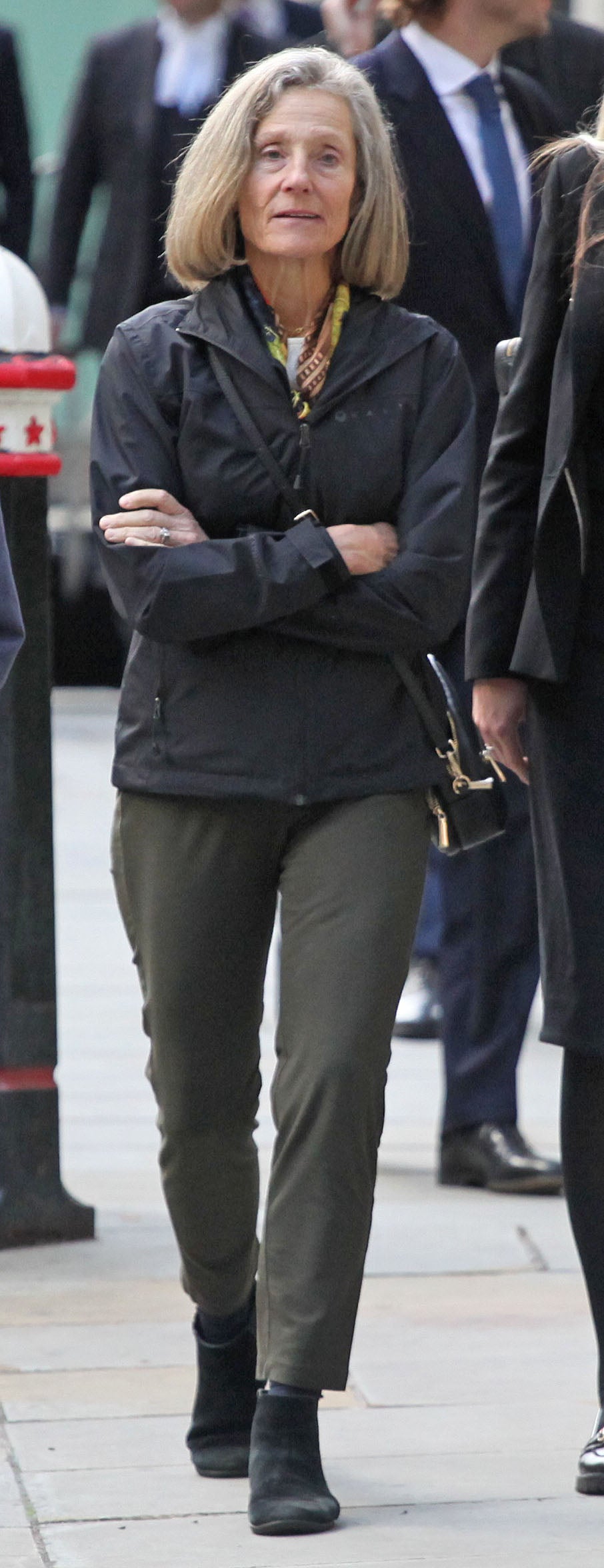Lisa Erickson outside High Court after Holland Park basement row hearing