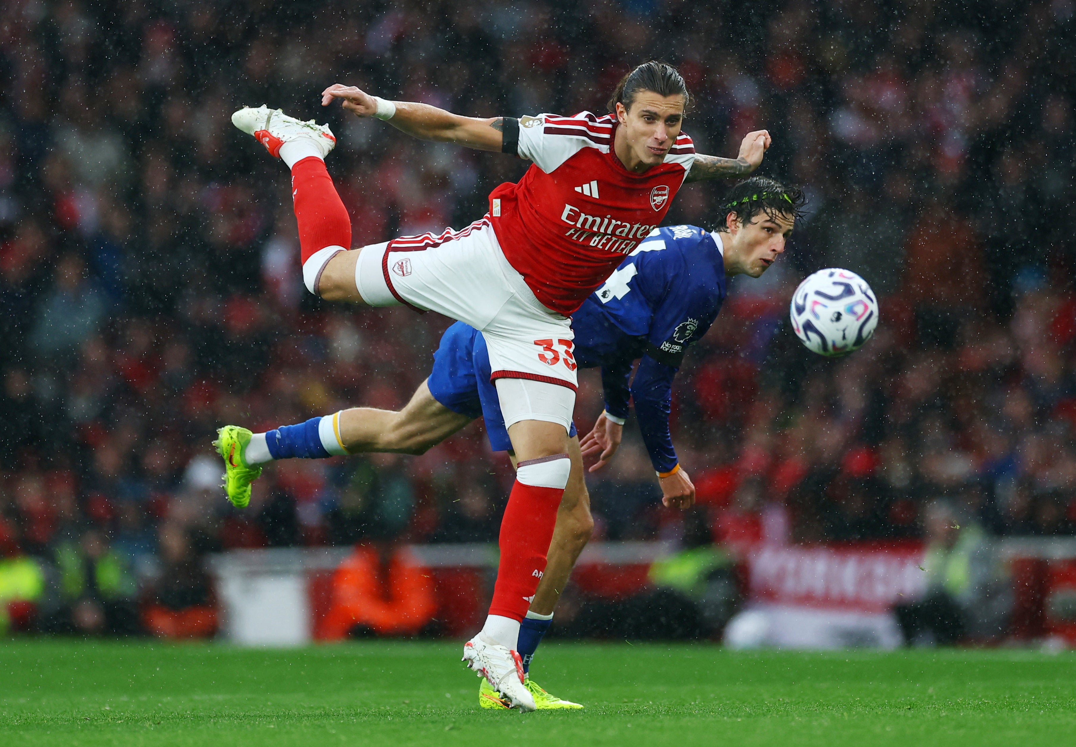 Calafiori has trained ahead of Arsenal’s trip to Anfield