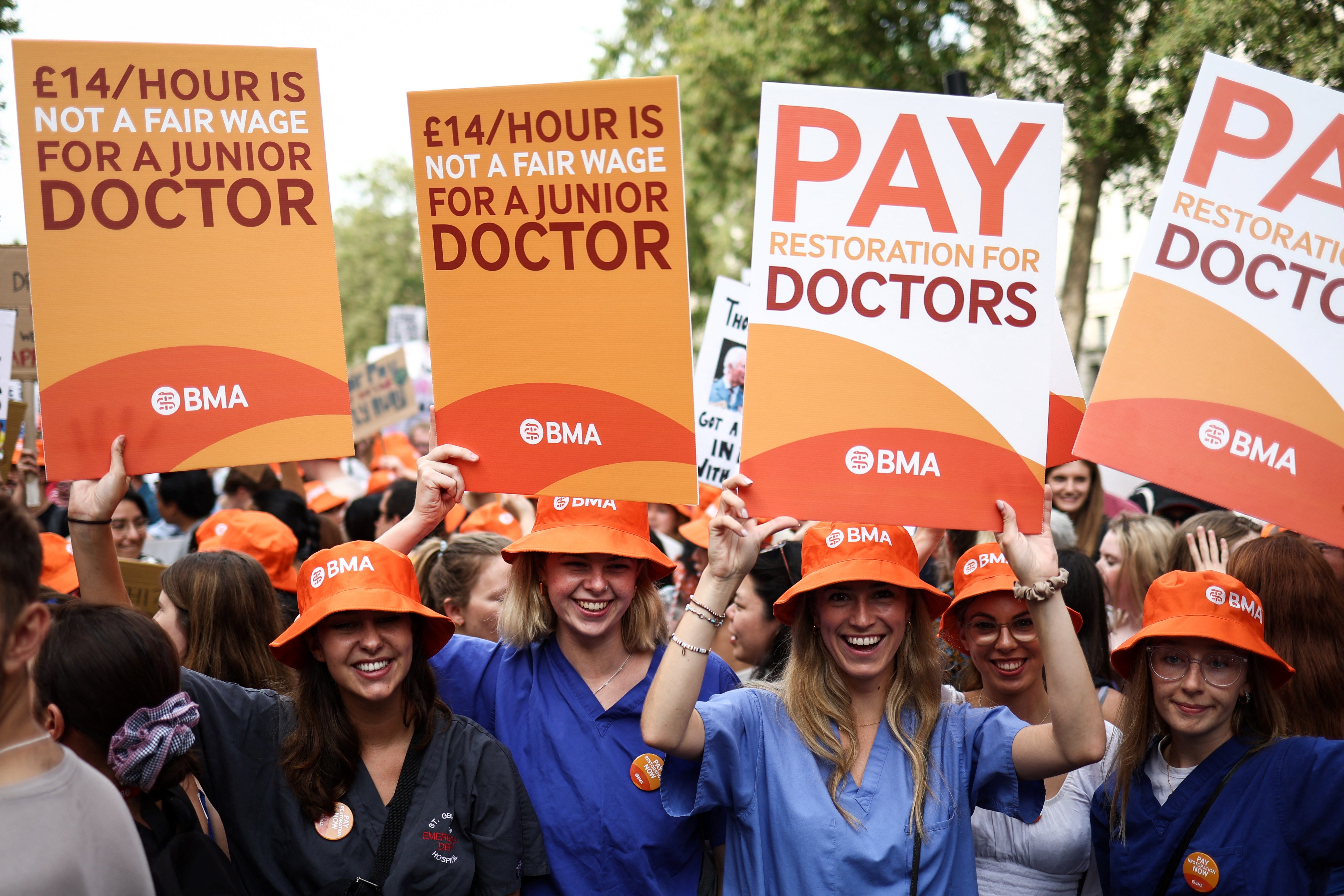 The planned walkout comes after members of the BMA voted in favour of a mandate for industrial action in July