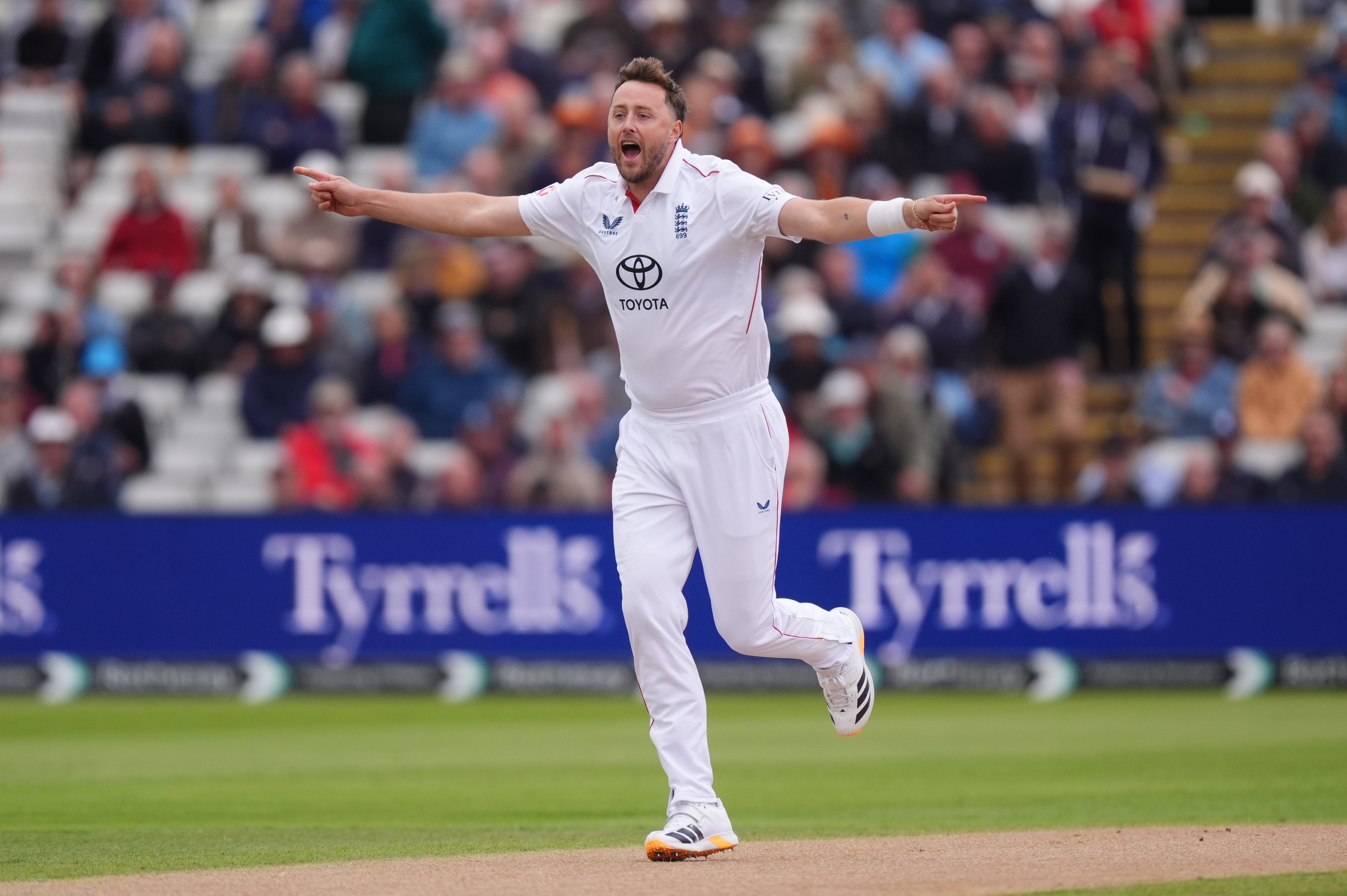 Crocombe revealed how Ollie Robinson, pictured, has helped him get better at bowling wobble seam (Mike Egerton/PA)