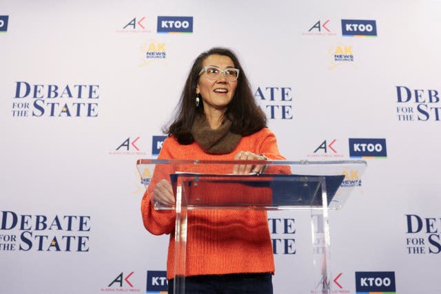 Democratic challenger Mary Peltola’s campaign has denied involvement with Dan J. Sullivan’s Senate bid ( Reuters )
